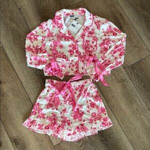 Beach Riot Pink Floral Pajama Set